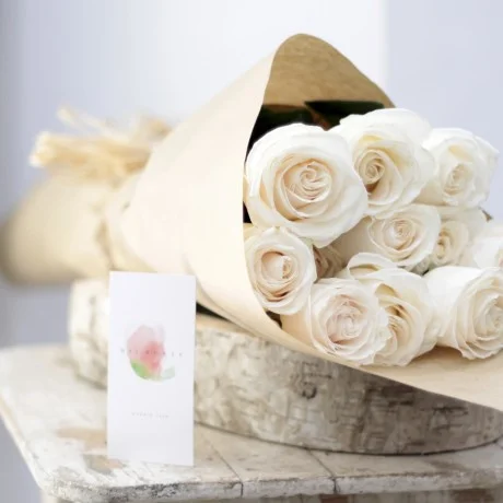 Ecobox Rosas al Natural Blancas